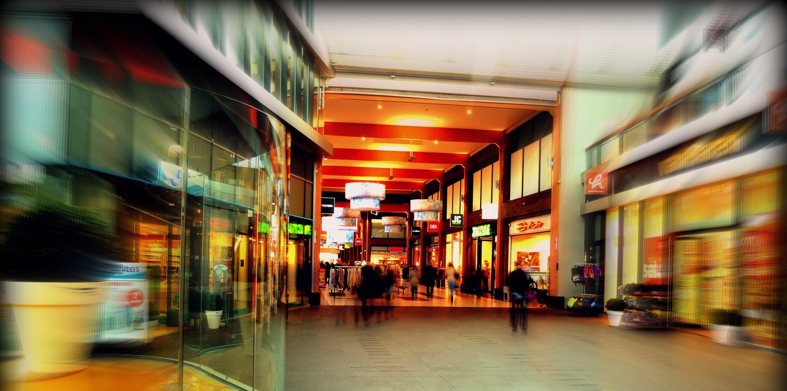 teenagers in a mall